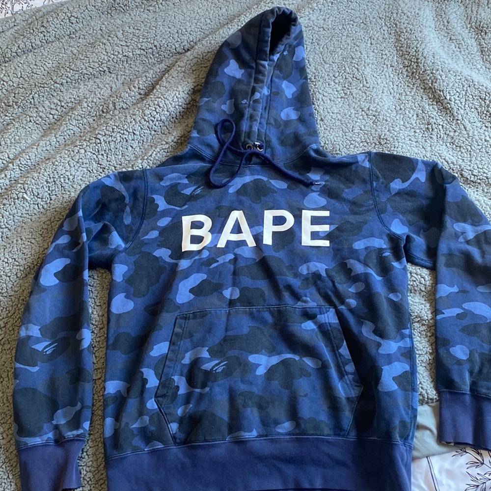 Blue BAPE hoodie
